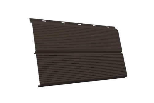 ЭкоБрус 0,345 Gofr Grand Line 0,5 Satin RR 32 темно-коричневый – Столица крыш