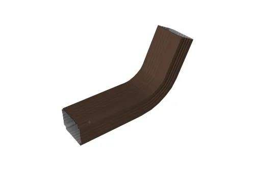 Колено трубы гофрированное Vortex Lite Matt 76х102мм RAL 8017