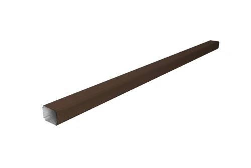 Труба гофрированная Vortex Lite Matt 76х102х3000мм RAL 8017 шоколад