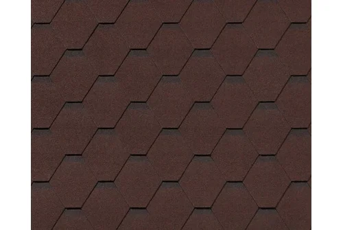 Черепица гибкая RoofShield Премиум Стандарт коричневый с оттенением – Столица крыш