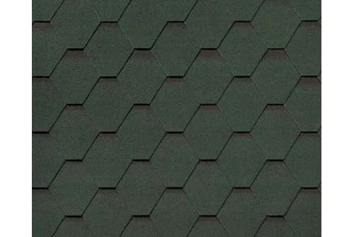 Черепица гибкая RoofShield Классик Стандарт зеленый с оттенением – Столица крыш