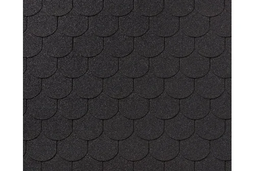 Черепица гибкая RoofShield Фемили Эко Лайт Готик графитно-черный – Столица крыш