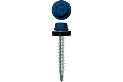 Саморез кровельный Daxmer 4,8х35 RAL 5005 (250) сверло №1