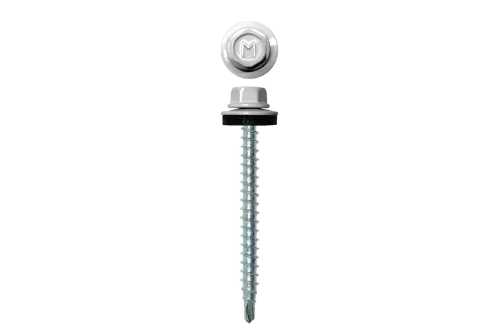 Саморез кровельный Daxmer 4,8х50 RAL 9003 (150) сверло №1