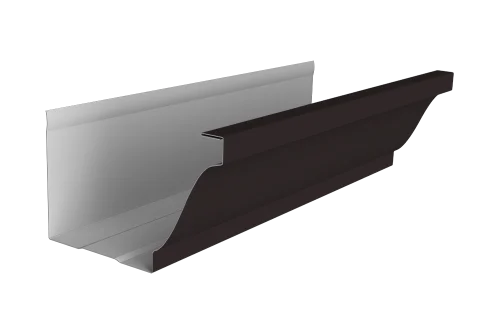 Желоб прямоугольный Vortex Lite Matt 130мм 3м RAL 9005 черный