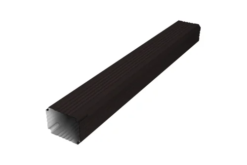 Труба гофрированная Vortex Lite Matt 76х102х1000мм RAL 9005 черный
