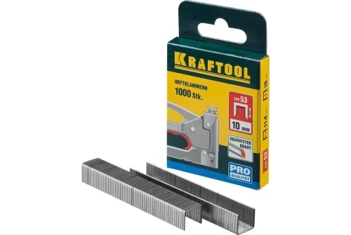 Скобы для степлера Kraftool 10мм тонкие тип 140 1000шт (31680-10)