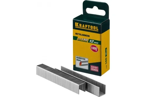 Скобы для степлера Kraftool 12 мм широкие тип 140 1000шт (31680-12)