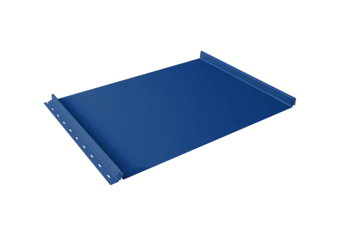 Кликфальц Grand Line 0,5 Satin с пленкой на замках RAL 5005 сигнальный синий – Столица крыш