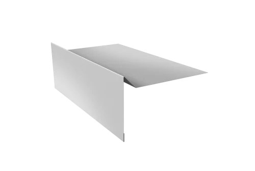 Планка ветровая для мягкой кровли простая 100х20х100 0,5 Satin с пленкой RAL 7004 сигнальный серый (2м)