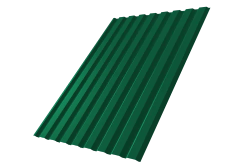 Профнастил С20A 0,5 Satin с пленкой RAL 6005 зеленый мох – Столица крыш