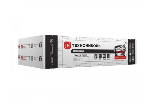 Плита теплоизоляционная Logicpir Баня Ф/Ф Г1 L-1190х590х40 (4,212м2)