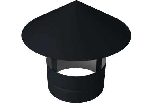 Дымник на трубу круглый d250 0,5 Satin Matt TX с пленкой RAL 7016 антрацитово-серый