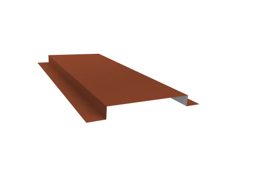 Планка кожуха сегментного 150 0,5 Satin с пленкой RAL 8004 терракота (2м)