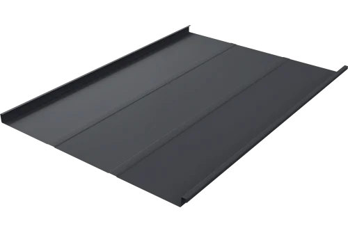 Фальц двойной стоячий Line Grand Line 0,5 Satin с пленкой на замках RAL 7024 мокрый асфальт – Столица крыш