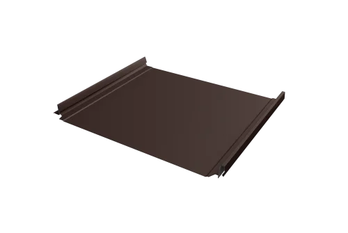 Кликфальц Pro Grand Line 0,5 GreenCoat Pural BT с пленкой на замках RR 887 шоколадно-коричневый (RAL 8017 шоколад) – Столица крыш