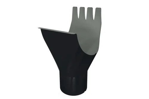 Воронка GL PE Matt 125/90 мм RAL 9005 черный