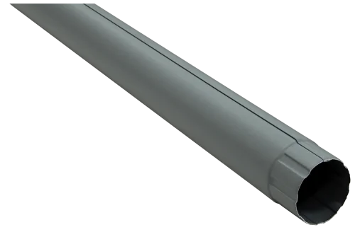 Труба круглая GL PU Matt 90 мм 3 м RAL 7024 мокрый асфальт