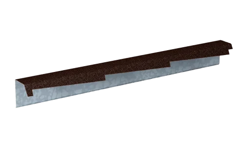 Планка фронтонная резная левая Gerard 1,2м (сталь), цвет 151 – Столица крыш