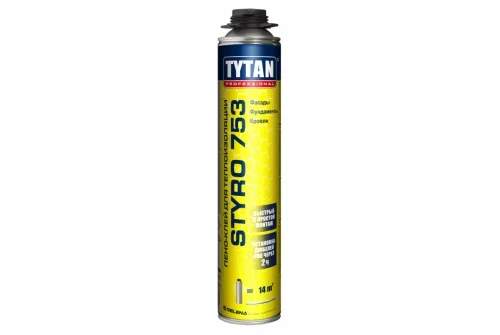 Клей-пена Tytan Professional Styro 753 для теплоизоляции GUN 750 мл