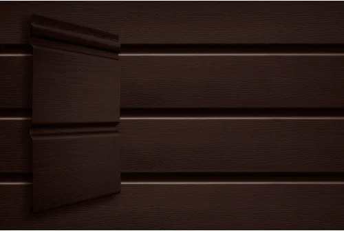 Сайдинг Double-брус Grand Line Acryl темный дуб (3,0м) – Столица крыш