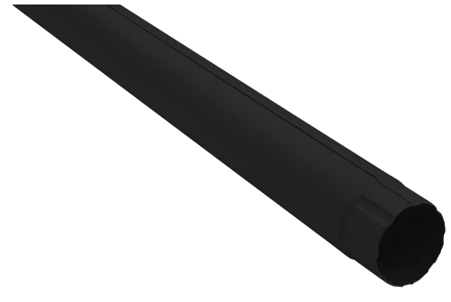 Труба круглая GL PU Matt 90 мм 3 м RAL 9005 черный