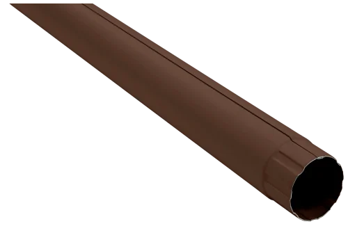 Труба круглая GL PU Matt 90 мм 3 м RAL 8017 шоколад