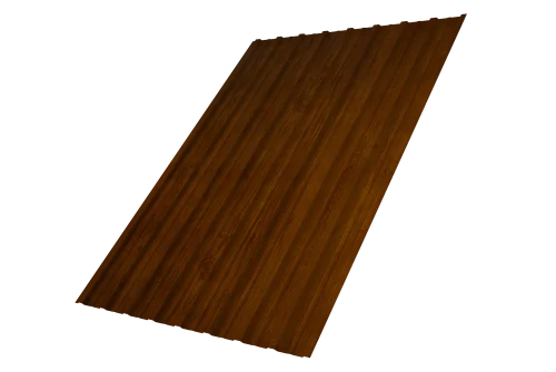 Профнастил С10A 0,45 Print Premium Golden Wood Intense FTC - Столица крыш