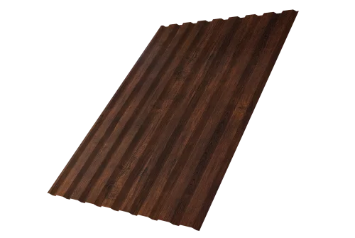 Профнастил С20A 0,45 Print Premium Cherry Wood Dark FTC - Столица крыш