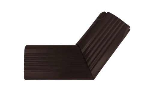 Колено трубы гофрированное боковое правое Vortex Lite 76х102мм Matt RR 32 темно-коричневый