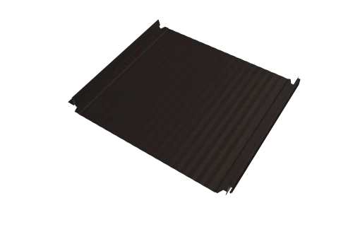 Кликфальц Double Pro Gofr Grand Line 0,5 Drap с пленкой на замках RR 32 темно-коричневый – Столица крыш
