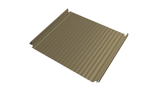 Кликфальц Double Pro Gofr Grand Line 0,45 PE с пленкой на замках RAL 1014 слоновая кость – Столица крыш