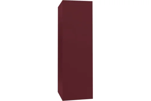 Кожух прямой д1000/ш400/в2300 0,5 Satin с пленкой RAL 3005 красное вино