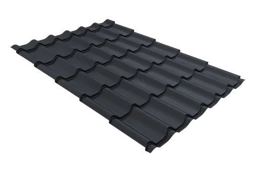 Профиль волновой Классик ("Classic") 0,45 Drap TX RAL 7024 мокрый асфальт – Столица крыш