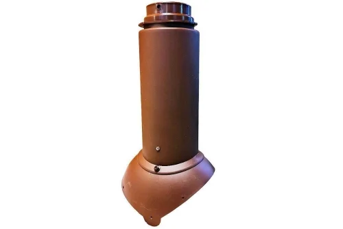 Выход канализации Krovent Pipe-VT 110/125 Изолированный коричневый