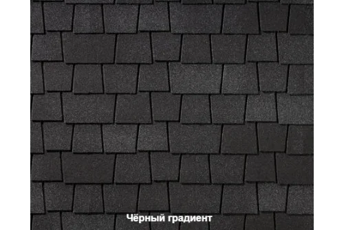 Черепица гибкая RoofShield Премиум Эстейт черный градиент – Столица крыш